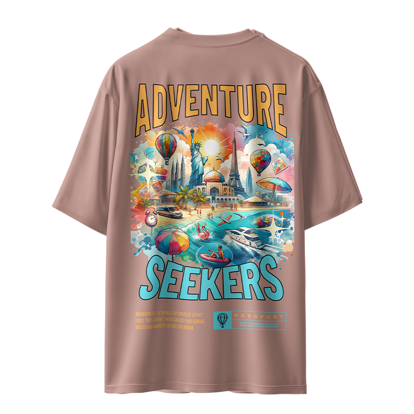 Adventure Seekers Unisex Oversized T-Shirt