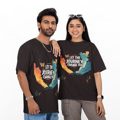 Let the Journey Change You Unisex Oversized  T-Shirt