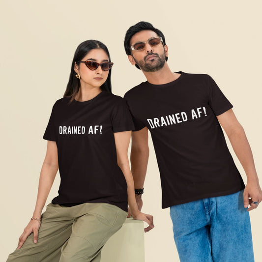 Drained AF! Unisex Oversized T-Shirt