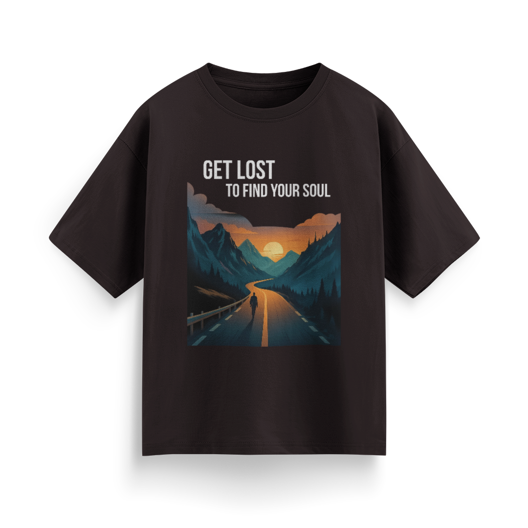 Get Lost to Find Your Soul Unisex Oversized  T-Shirt