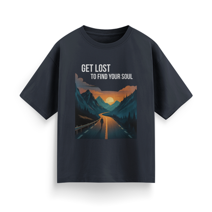 Get Lost to Find Your Soul Unisex Oversized  T-Shirt