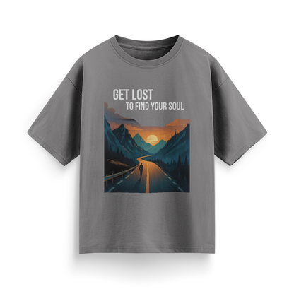 Get Lost to Find Your Soul Unisex Oversized  T-Shirt