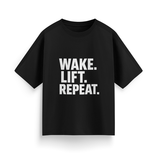 Wake, Lift, Repeat Oversized T-Shirt