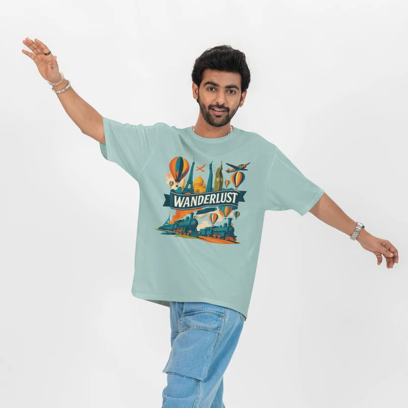 Wanderlust Unisex Oversized  T-Shirt