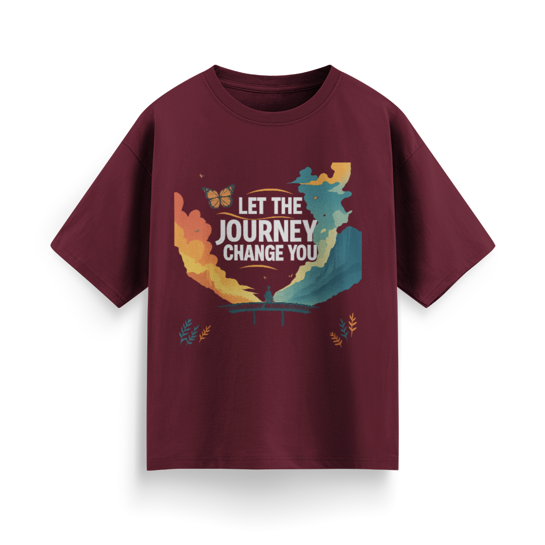 Let the Journey Change You Unisex Oversized  T-Shirt