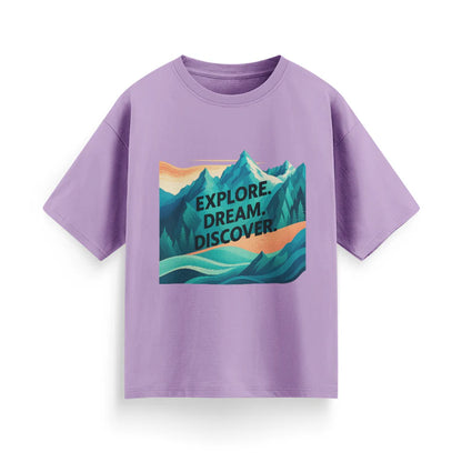Explore. Dream. Discover Unisex Oversized  T-Shirt