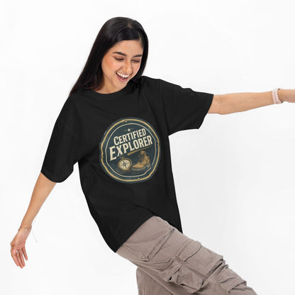 Certified Explorer Unisex Oversized T-Shirt