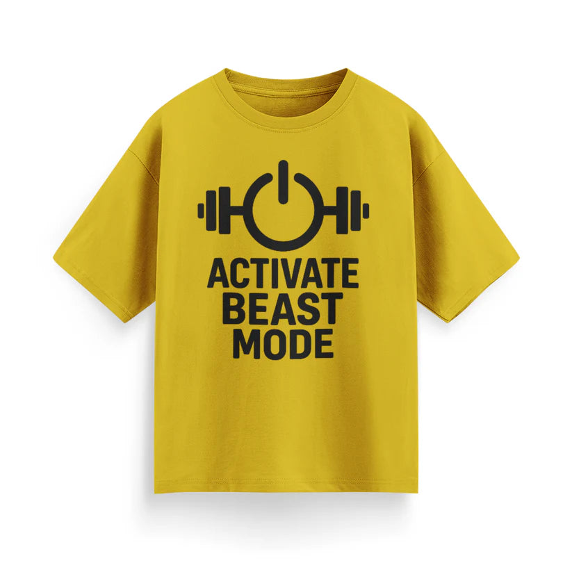 Activate Beast Mode Unisex Oversized T-Shirt