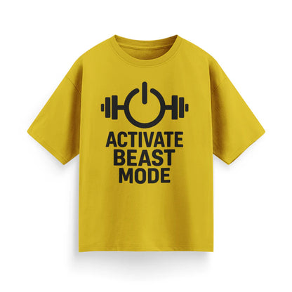 Activate Beast Mode Unisex Oversized T-Shirt