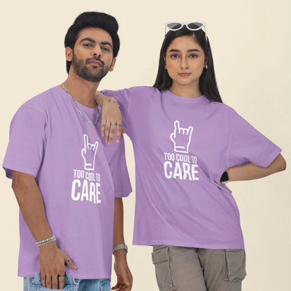 Too Cool to Care Unisex Oversized T-Shirt