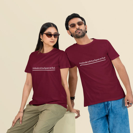 Attitude To Bachpan Se Hai Unisex Oversized T-Shirt