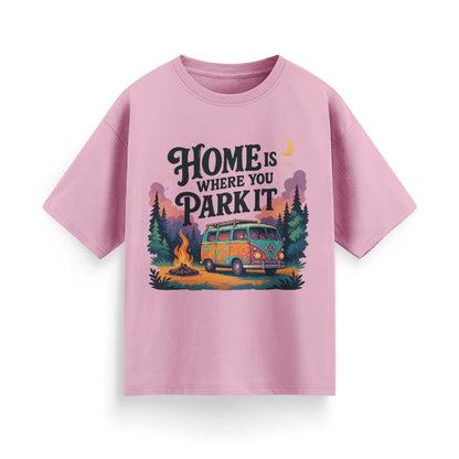 Home is Where You Park It Unisex Oversized T-Shirt