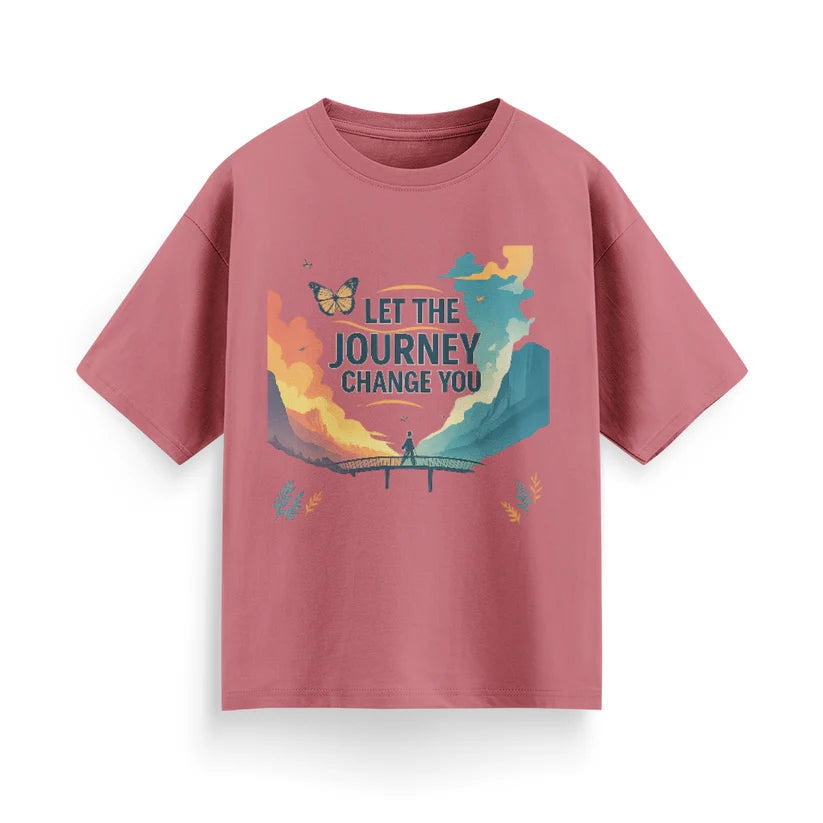 Let the Journey Change You Unisex Oversized  T-Shirt
