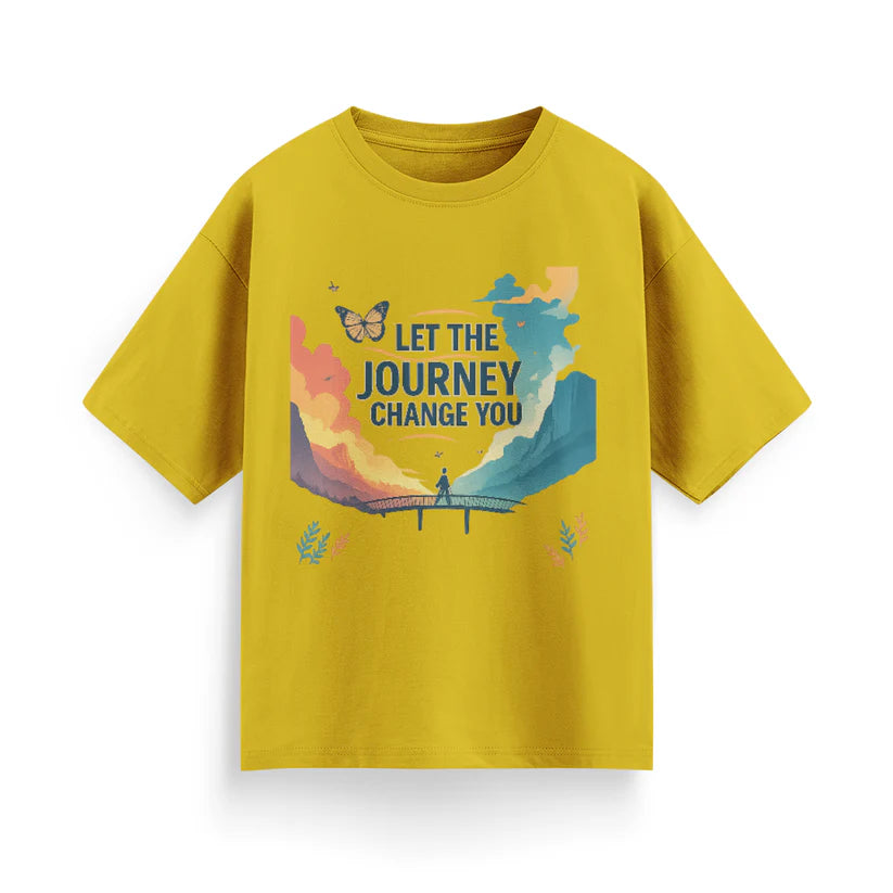 Let the Journey Change You Unisex Oversized  T-Shirt