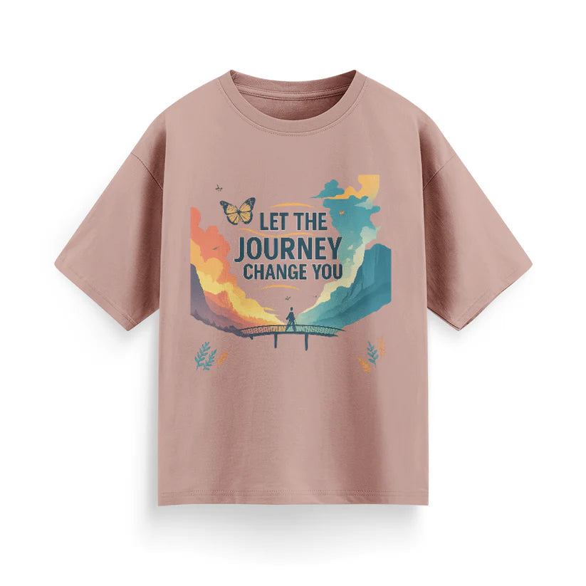Let the Journey Change You Unisex Oversized  T-Shirt