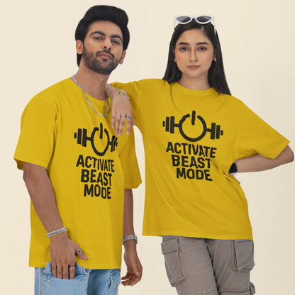 Activate Beast Mode Unisex Oversized T-Shirt