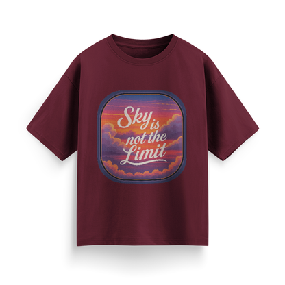 Sky is Not the Limit Unisex Oversized T-shirt