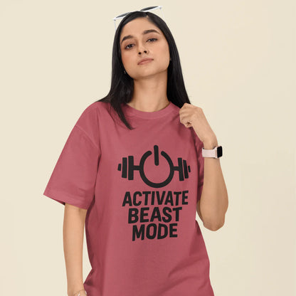 Activate Beast Mode Unisex Oversized T-Shirt