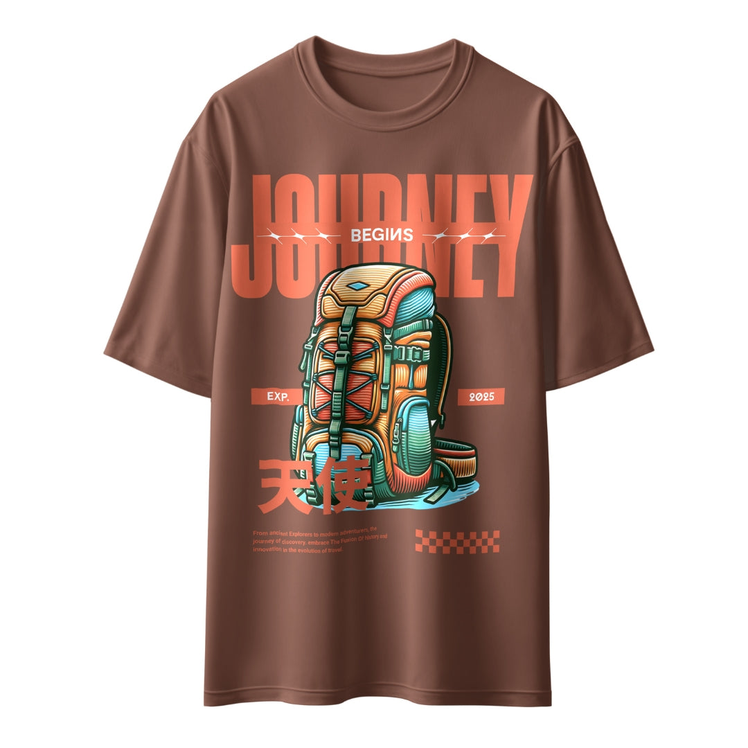 Journey Begins Unisex Oversized T-Shirt