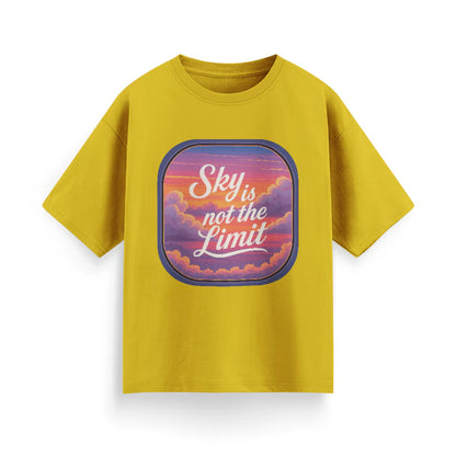 Sky is Not the Limit Unisex Oversized T-shirt