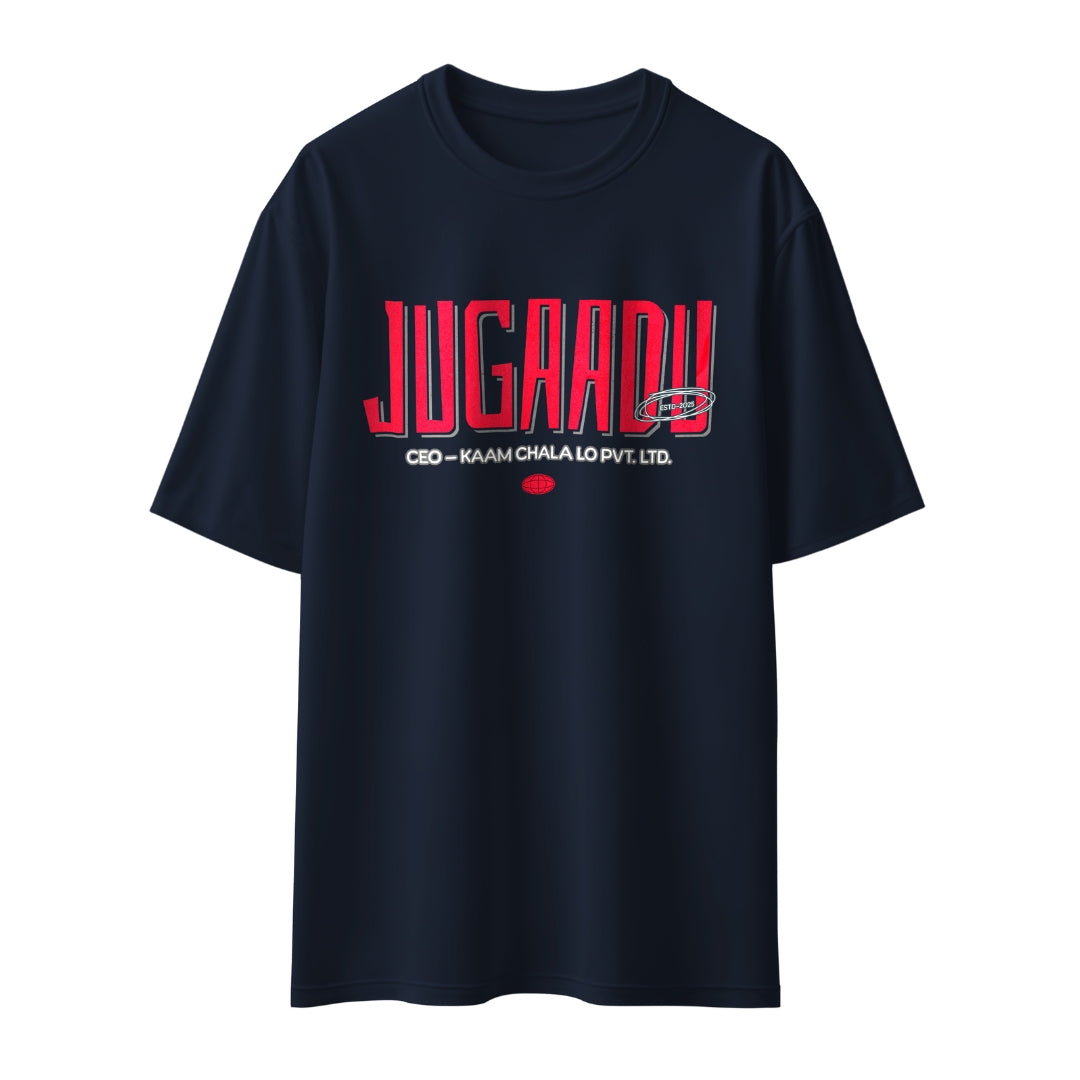 Jugaadu – CEO Kaam Chala Lo Pvt. Ltd. Unisex Oversized T-Shirt