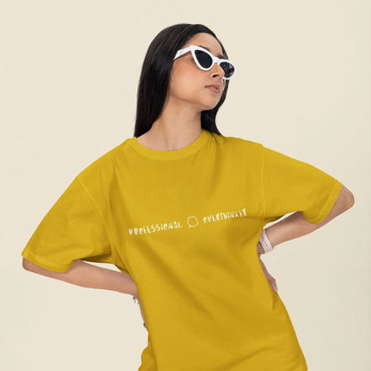 Professional Overthinker Unisex Oversized T-Shirt