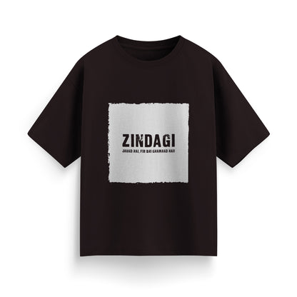 Zindagi Jhand Hai, Fir Bhi Ghamand Hai Unisex Oversized T-Shirt