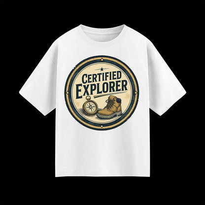 Certified Explorer Unisex Oversized T-Shirt