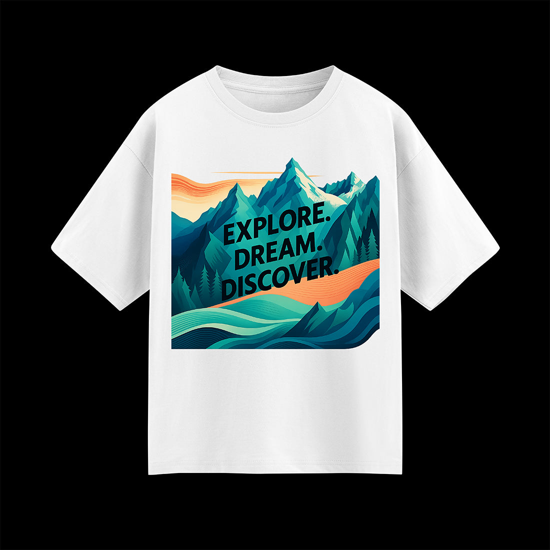 Explore. Dream. Discover Unisex Oversized  T-Shirt