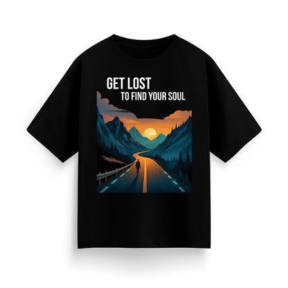 Get Lost to Find Your Soul Unisex Oversized  T-Shirt