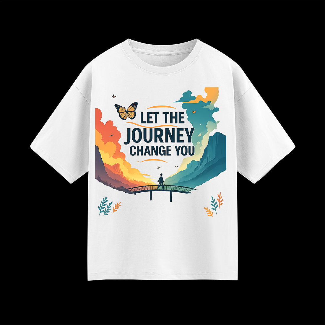 Let the Journey Change You Unisex Oversized  T-Shirt