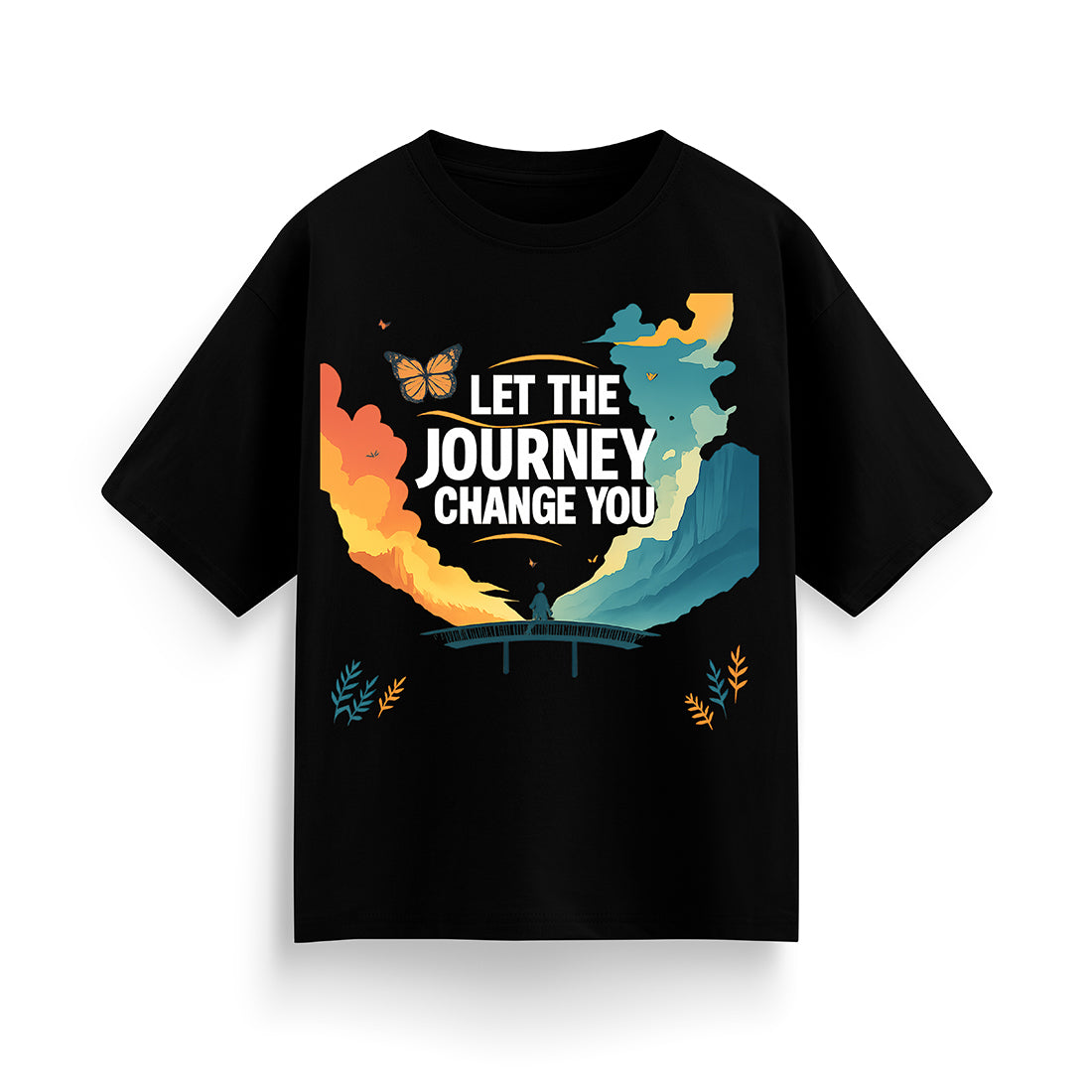 Let the Journey Change You Unisex Oversized  T-Shirt