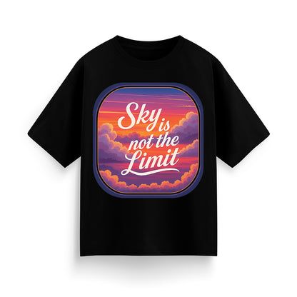 Sky is Not the Limit Unisex Oversized T-shirt