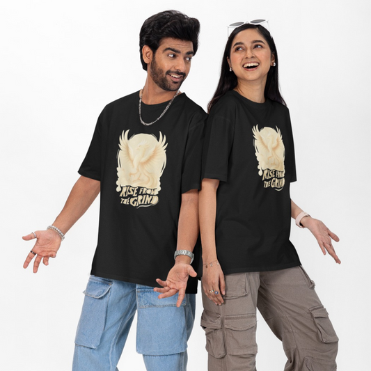 Rise from the Grind Unisex Oversized T-Shirt