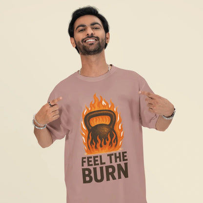 Feel the Burn Unisex Oversized T-Shirt