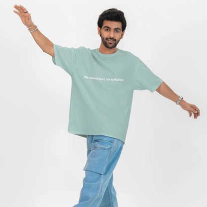 Na Nind Poori, Na Syllabus Unisex Oversized T-Shirt