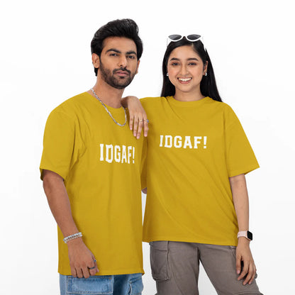 IDGAF! Unisex Oversized T-Shirt