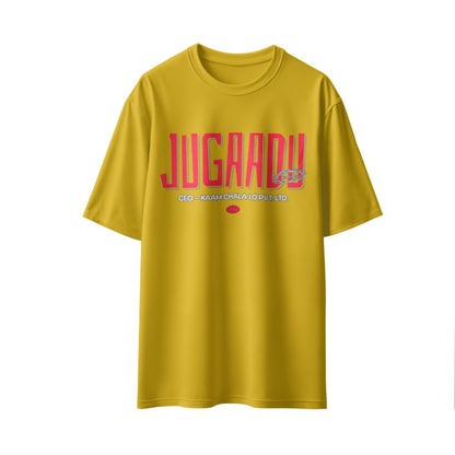 Jugaadu – CEO Kaam Chala Lo Pvt. Ltd." Unisex Oversized T-Shirt