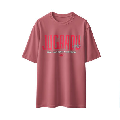 Jugaadu – CEO Kaam Chala Lo Pvt. Ltd." Unisex Oversized T-Shirt