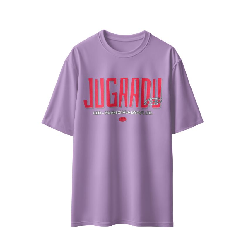 Jugaadu – CEO Kaam Chala Lo Pvt. Ltd." Unisex Oversized T-Shirt