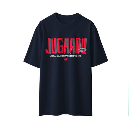Jugaadu – CEO Kaam Chala Lo Pvt. Ltd." Unisex Oversized T-Shirt