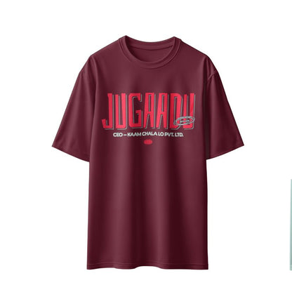 Jugaadu – CEO Kaam Chala Lo Pvt. Ltd." Unisex Oversized T-Shirt