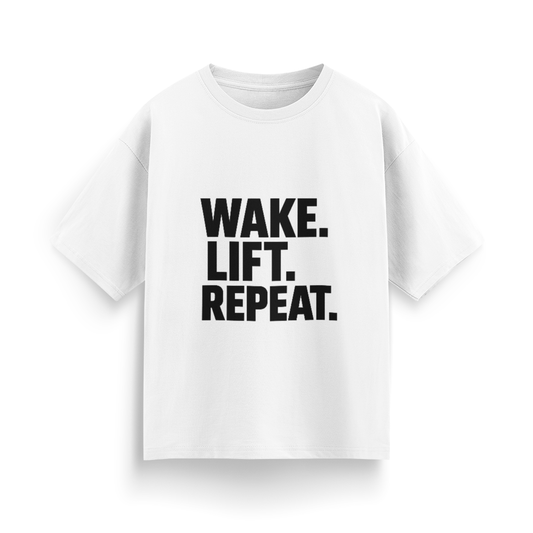 Wake, Lift, Repeat Oversized T-Shirt